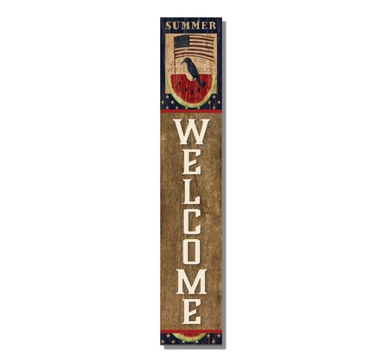 Courtside Market® Celebrate 250™ 7" x 40" Wounded Warrior Project® Summer Watermelon Wooden Artboard Décor